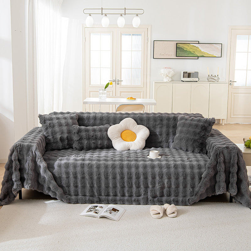 Premium Kunstfell Rutschfeste Sofa Bezüge