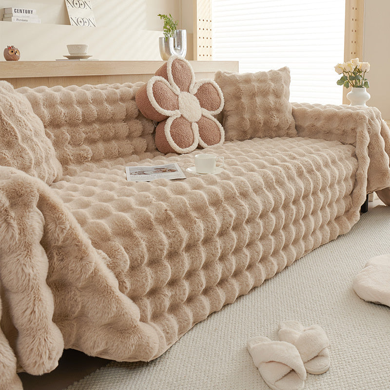 Premium Kunstfell Rutschfeste Sofa Bezüge