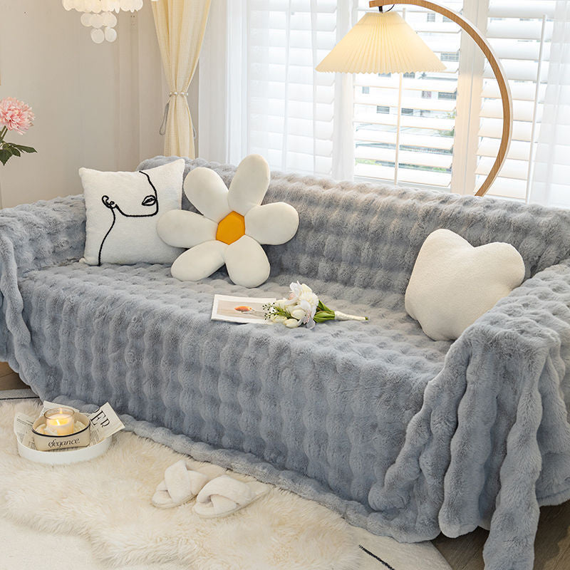 Premium Kunstfell Rutschfeste Sofa Bezüge