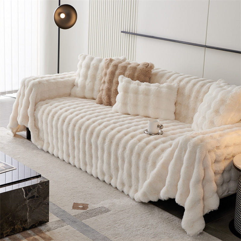 Premium Kunstfell Rutschfeste Sofa Bezüge