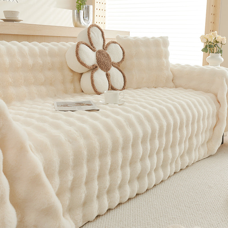 Premium Kunstfell Rutschfeste Sofa Bezüge