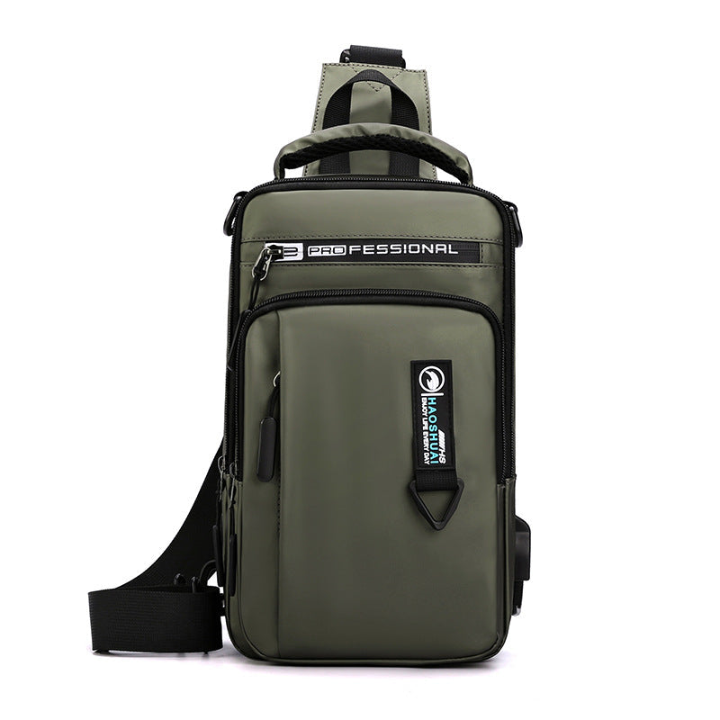 Brehn | Herren Multifunktionale Freizeit Ein-Schulter Brusttasche