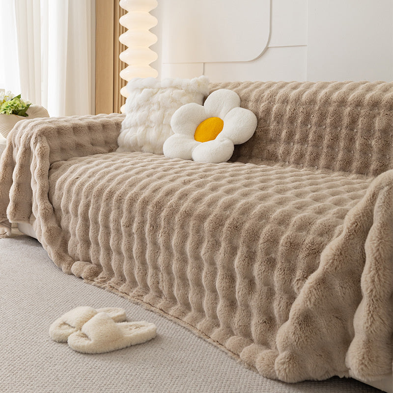 Premium Kunstfell Rutschfeste Sofa Bezüge