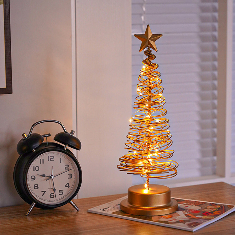 Brehn | Tischlampe mit LED-Lichtern und Metallbaum