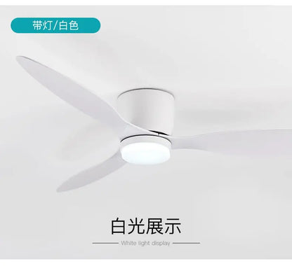 42/52 Zoll Deckenventilatoren mit LED-Lichtern - 3 Farben, 6 Geschwindigkeiten DC-Motor, Fernbedienung, niedrige Boden-Decorative Ventilatoren mit Beleuchtung | Brehn