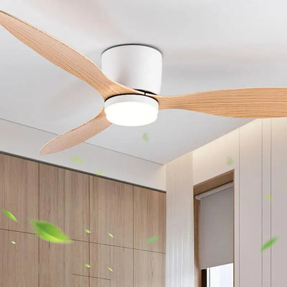 42/52 Zoll Deckenventilatoren mit LED-Lichtern - 3 Farben, 6 Geschwindigkeiten DC-Motor, Fernbedienung, niedrige Boden-Decorative Ventilatoren mit Beleuchtung | Brehn