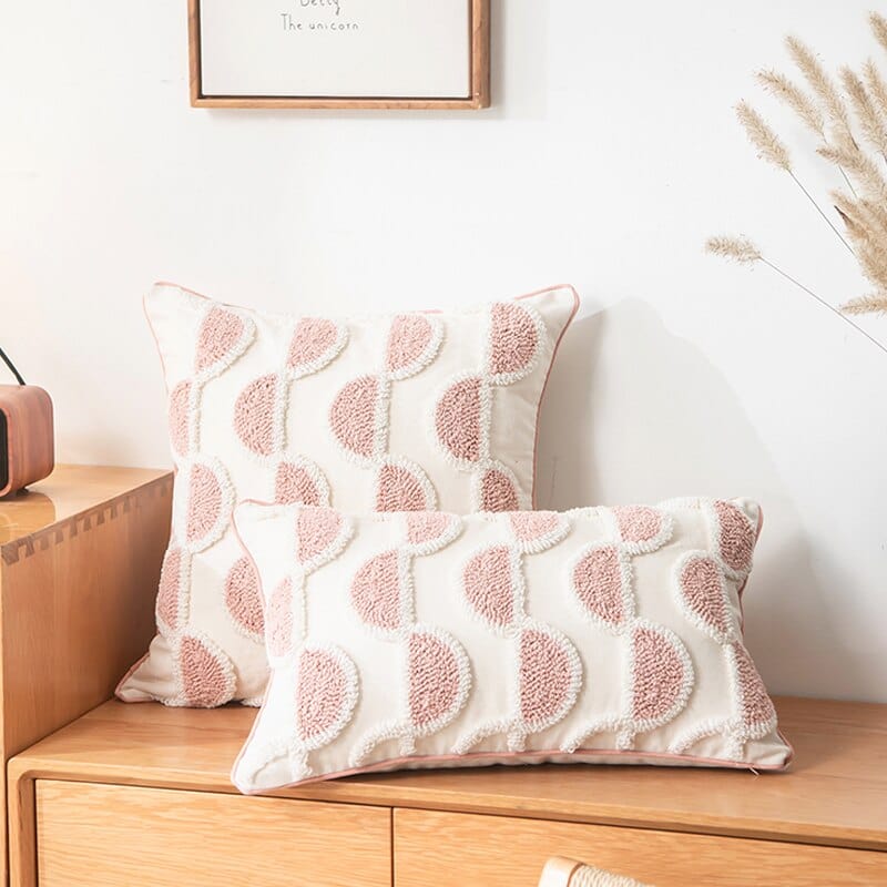 Abstrakte Loop-Tufted Kissen | Brehn