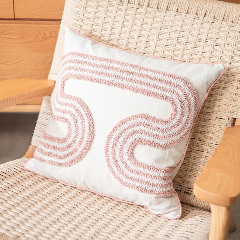 Abstrakte Loop-Tufted Kissen | Brehn