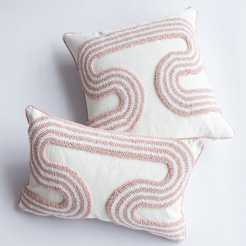 Abstrakte Loop-Tufted Kissen | Brehn