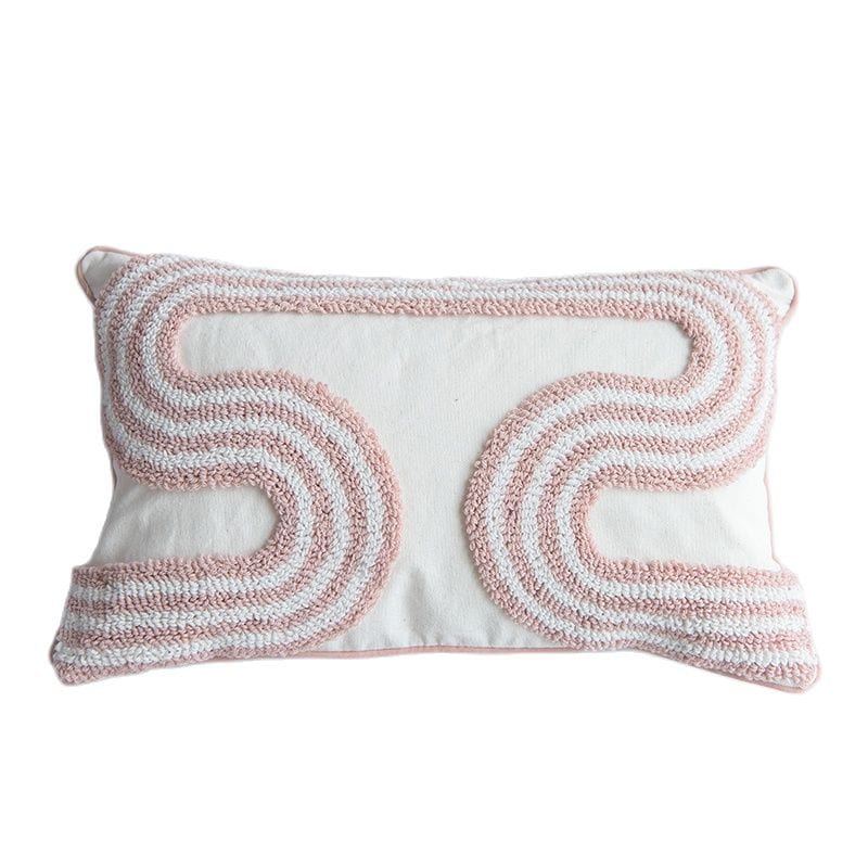 Abstrakte Loop-Tufted Kissen | Brehn