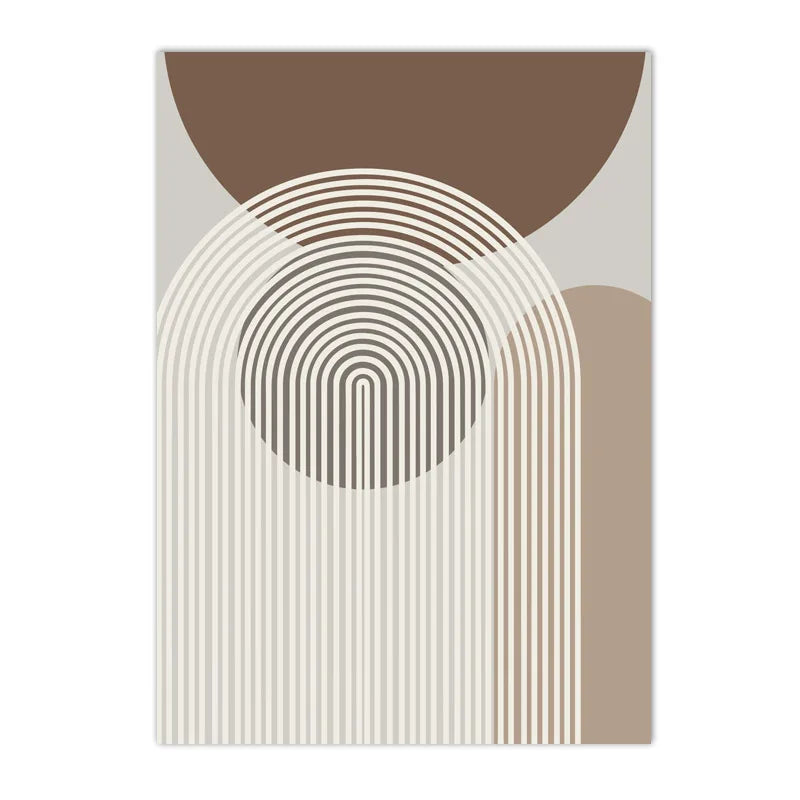 Abstract Beige Brown Minimalistische Geometrische Wandkunst Fein Kunstleinwand Drucke Bilder Für Modernes Wohnzimmer Esszimmer Kunst Für Zeitgenössische Heimdekoration