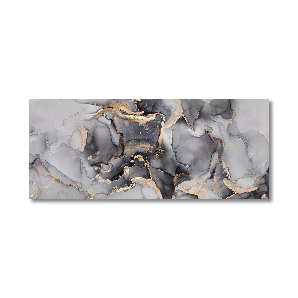 Abstrakte Graue Goldene Flüssigmarmor Druck Wandkunst Fine Art Leinwanddrucke Breitformatbilder Für Über Dem Sofa Kunst Für Über Dem Bett