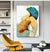 Abstrakte exotische botanische Wandkunst Fine Art Leinwanddrucke Blau Grün Gelb Blumenbilder für Wohnzimmer Schlafzimmer leicht luxuriöse Wohnkultur