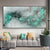Abstrakte grüne Alien-Wolken-Wandkunst Fine Art Leinwanddrucke Jadegrün grauer Himmel Bild für moderne Apartment-Wohnzimmer Büro Dekor