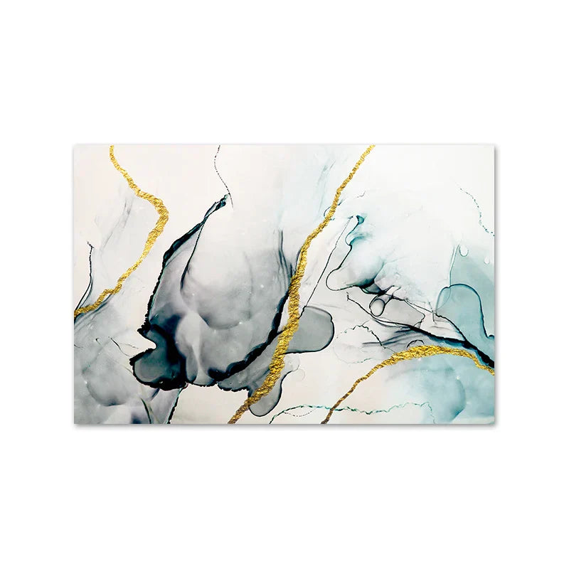 Jade Grün Grau Golden Marmor Druck Abstrakte Wandkunst Feine Kunst Leinwanddrucke Bilder Für Modernes Wohnzimmer Home Office Kunst Dekor