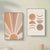 Abstrakte Terrakotta Sonnenstrahlen Mondphasen Wandkunst Fine Art Leinwanddrucke Poster Bilder für modernes Wohnzimmer Schlafzimmer Kunstdekoration