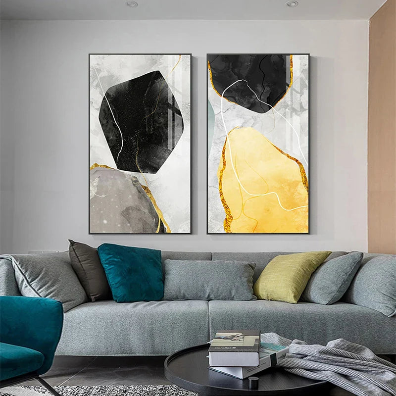Abstract Zen Kiesel Wandkunst Feine Kunst Leinwanddrucke Nordic Geomorphe Bilder Für Wohnzimmer Schlafzimmer Eingangsbereich Kunst Dekor