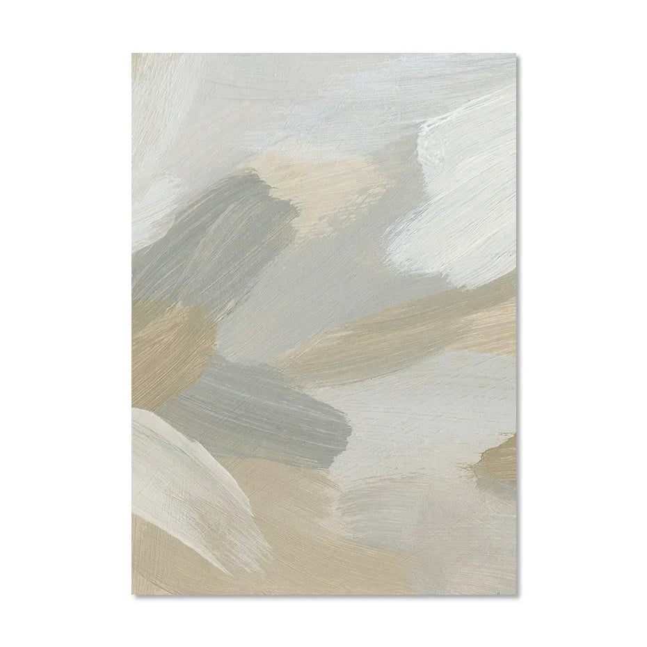 Neutrale Farben Abstrakte Dicke Pinselmalerei Wandkunst Fein Kunst Leinwanddrucke Poster Bilder Für Modernes Wohnzimmer Schlafzimmer Kunstdekoration | Brehn