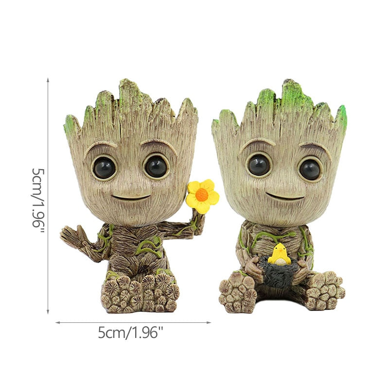 Brehn | Cartoon Groot Miniaturfigur: Verspielte Bürodekoration