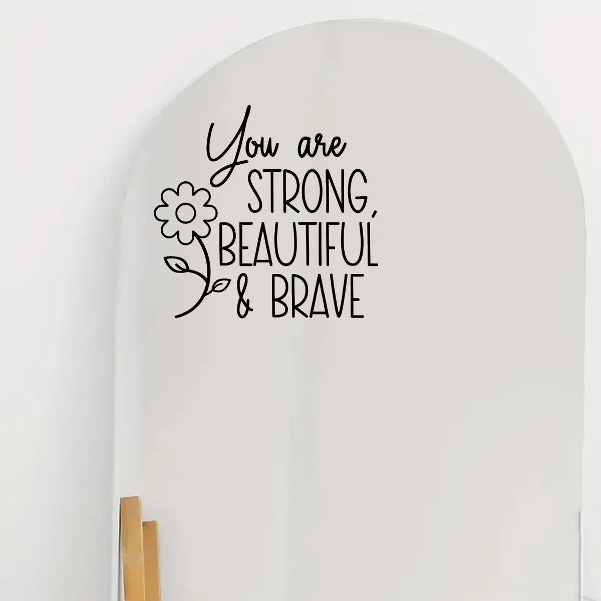 Tägliche Affirmationszitate Spiegelaufkleber Abnehmbar Peel N Stick Vinyl Aufkleber Für Badezimmer Schlafzimmer Inspirational Home Decor Akzente
