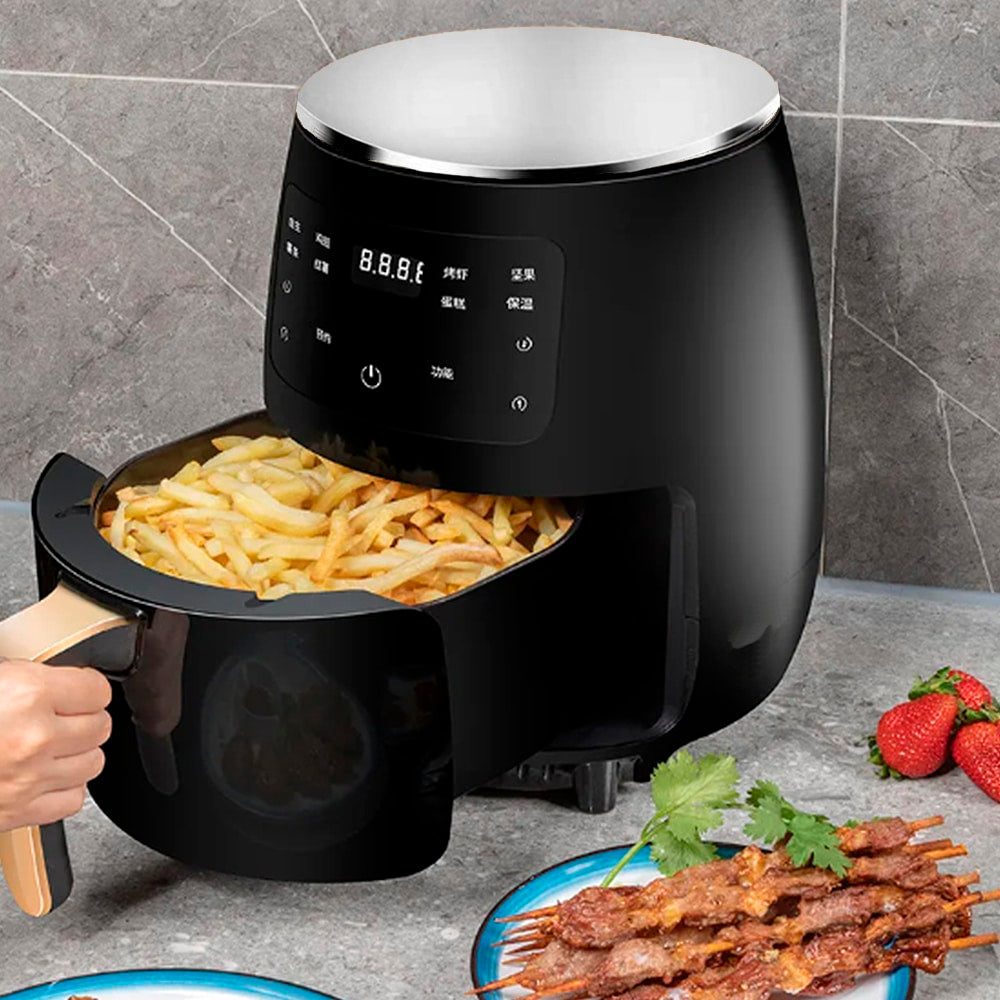 Airfryer 3,5 Liter (fettarm: Grillen, Backen, Frittieren und Frittieren) | Brehn