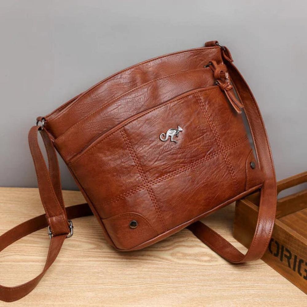 Damen Handtasche PU-Leder Kompakt und Stilvoll mit Geräumigen Taschen | Brehn