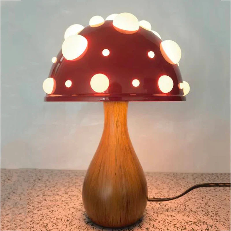 Pilz Lampe – Retro LED Tischleuchte im Pilzdesign für gemütliche Innenräume | Brehn