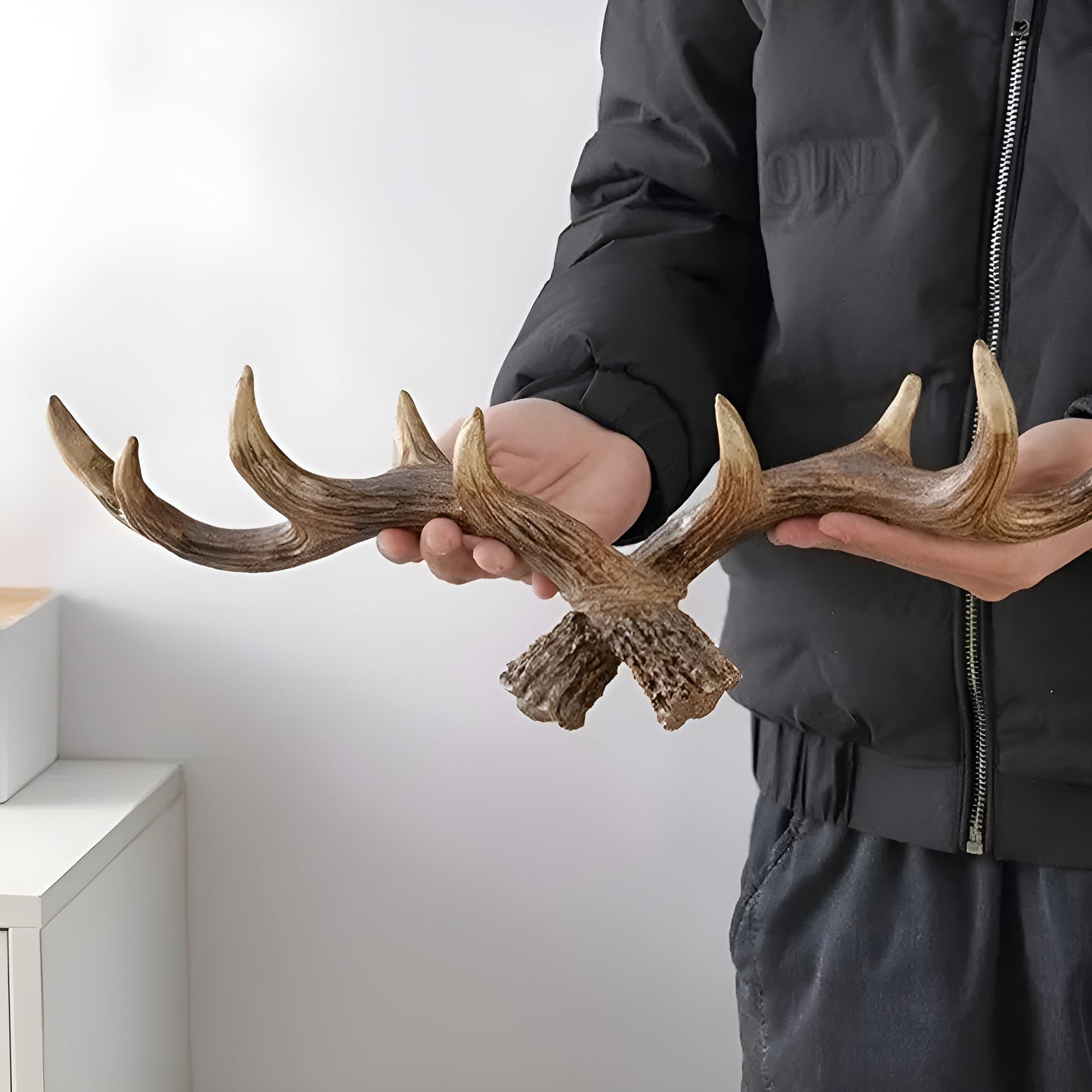 Antler Wandhaken – Retro-Design für Mäntel und Jacken | Dekorativer Mantelhaken | Brehn