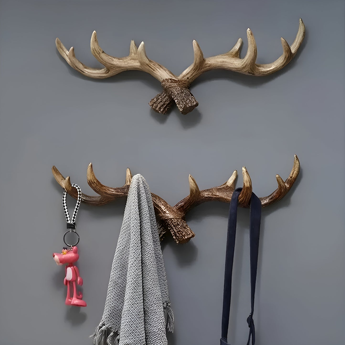 Antler Wandhaken – Retro-Design für Mäntel und Jacken | Dekorativer Mantelhaken | Brehn