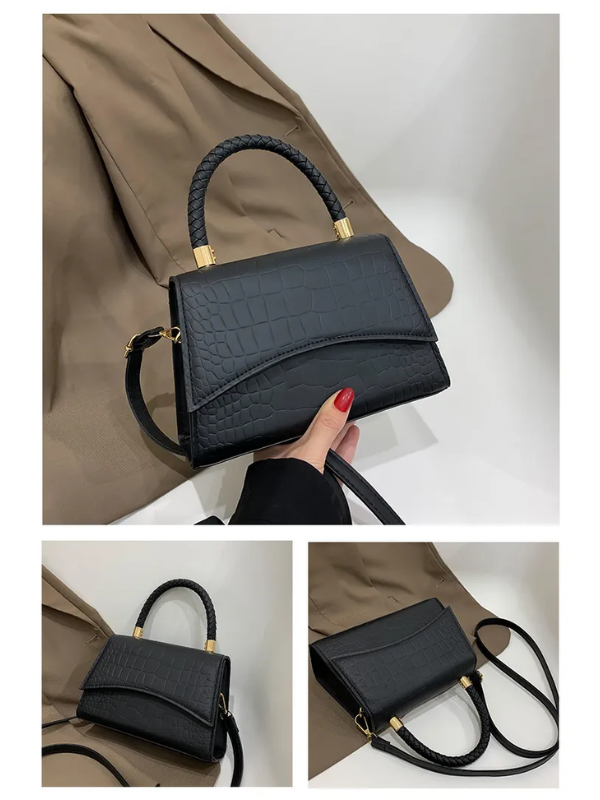 Stil Feder Damenhandtasche aus PU-Leder mit Crossbody-Gurt | Brehn