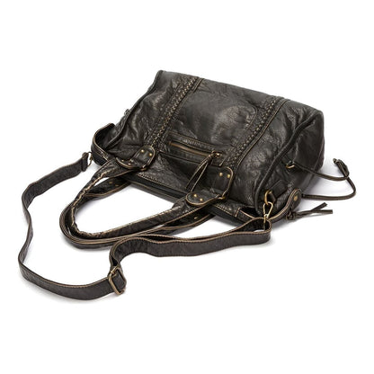Schultertasche aus echtem Leder – Hochwertig und elegant | Perfekt für den Alltag & Büro | Brehn