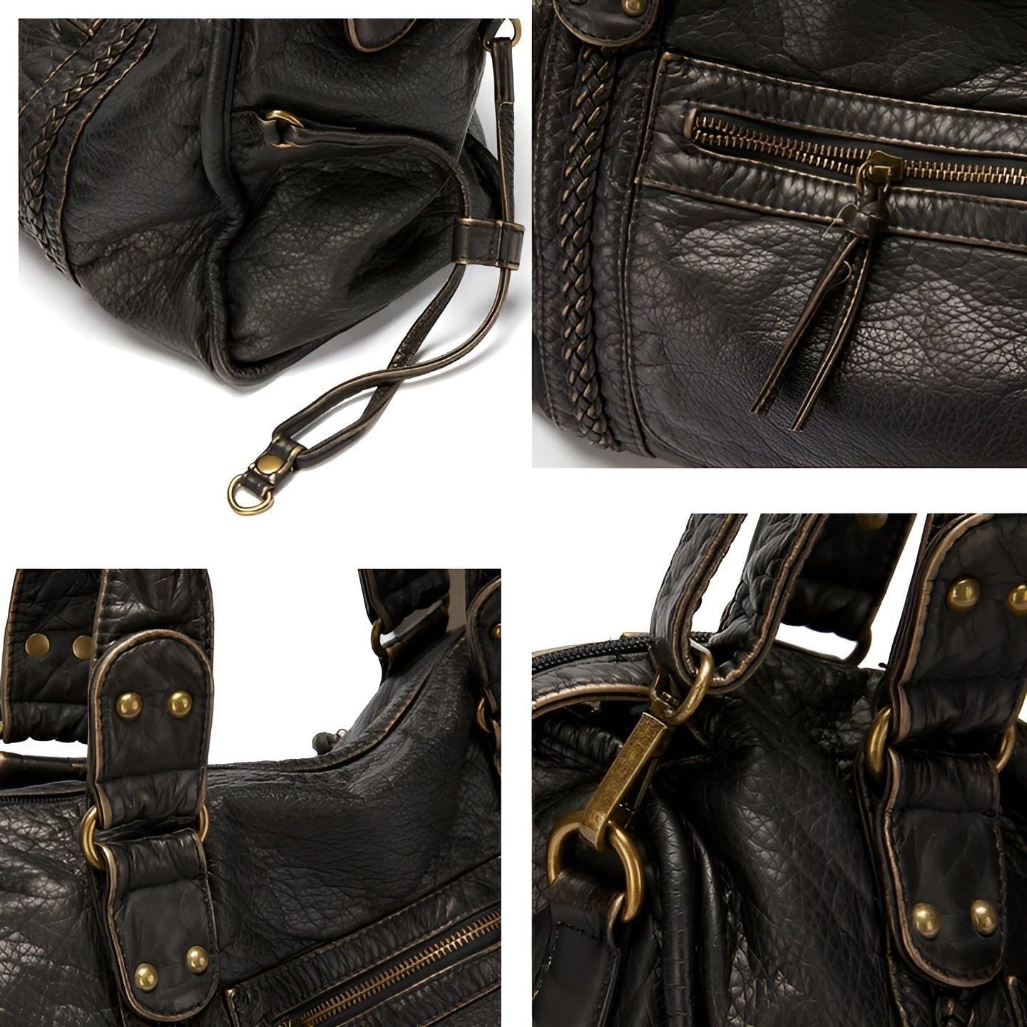 Schultertasche aus echtem Leder – Hochwertig und elegant | Perfekt für den Alltag & Büro | Brehn