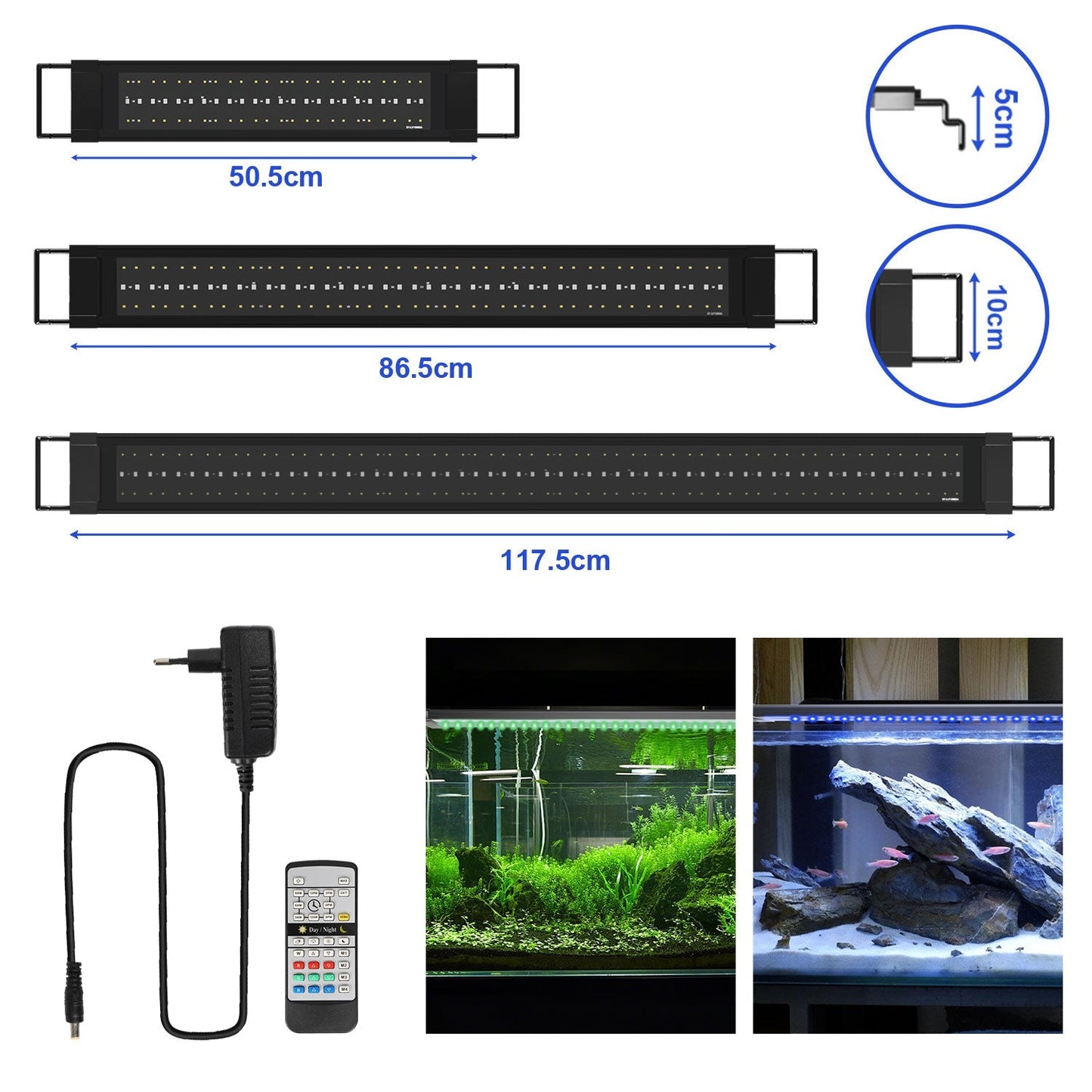 LED Aquarium Beleuchtung 24/7 Modus mit Zeitschaltung | Brehn