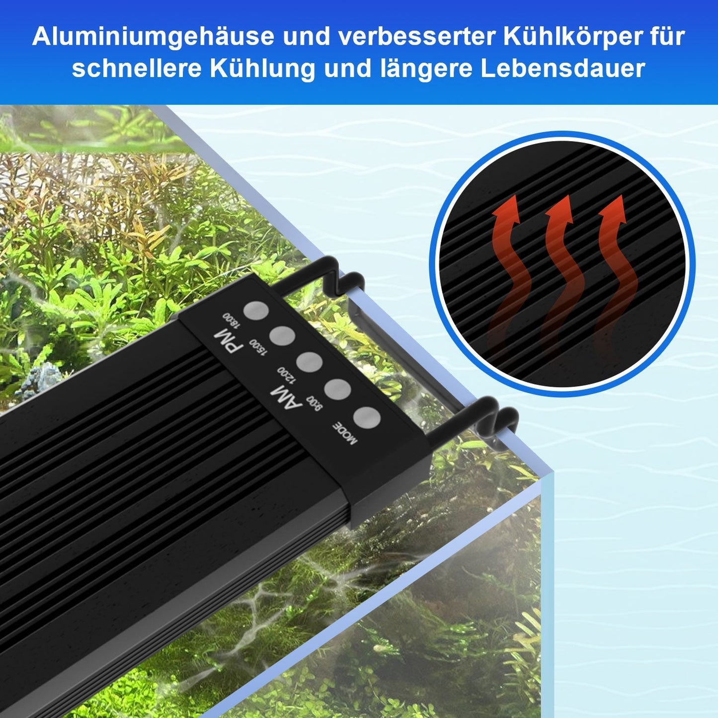 LED Aquarium Beleuchtung 24/7 Modus mit Zeitschaltung | Brehn