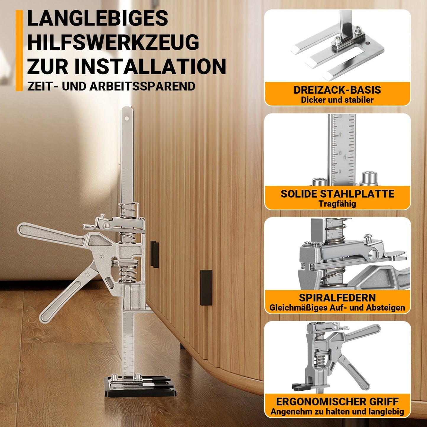2X Arbeitssparender Heber Handhebewerkzeug Maximale 200KG | Brehn