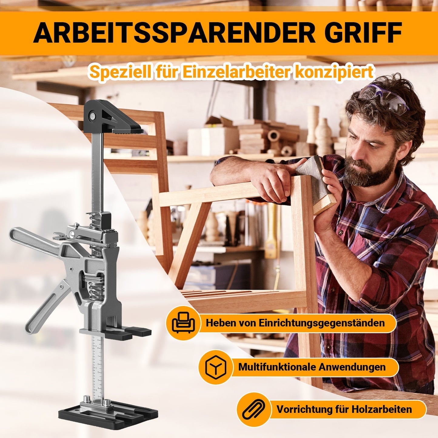 2X Arbeitssparender Heber Handhebewerkzeug Maximale 200KG | Brehn