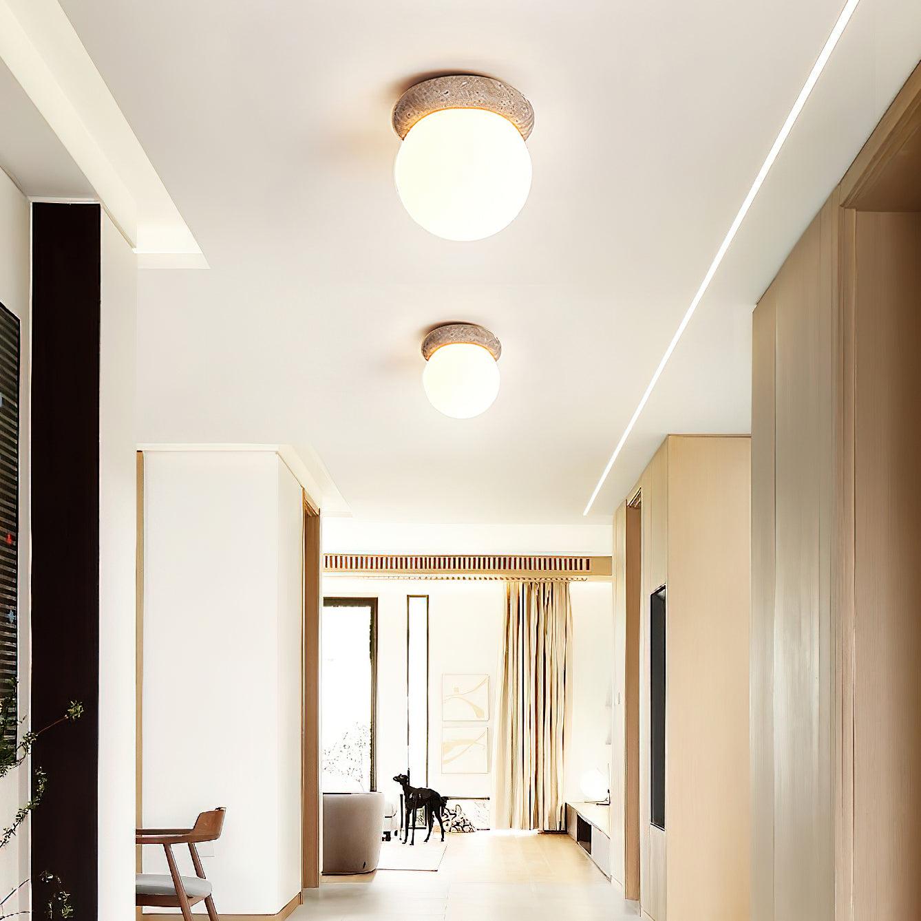 Brehn | Travertin LED Deckenleuchte