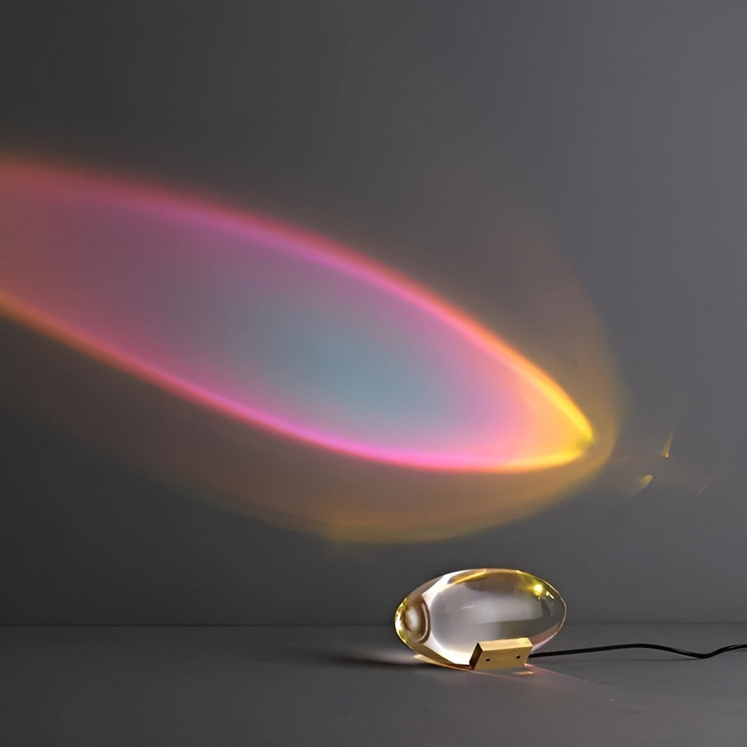 Rechteckige Tischleuchte – Modernes Design | Warmes Ambiente Licht für Wohn- & Schlafzimmer | Brehn