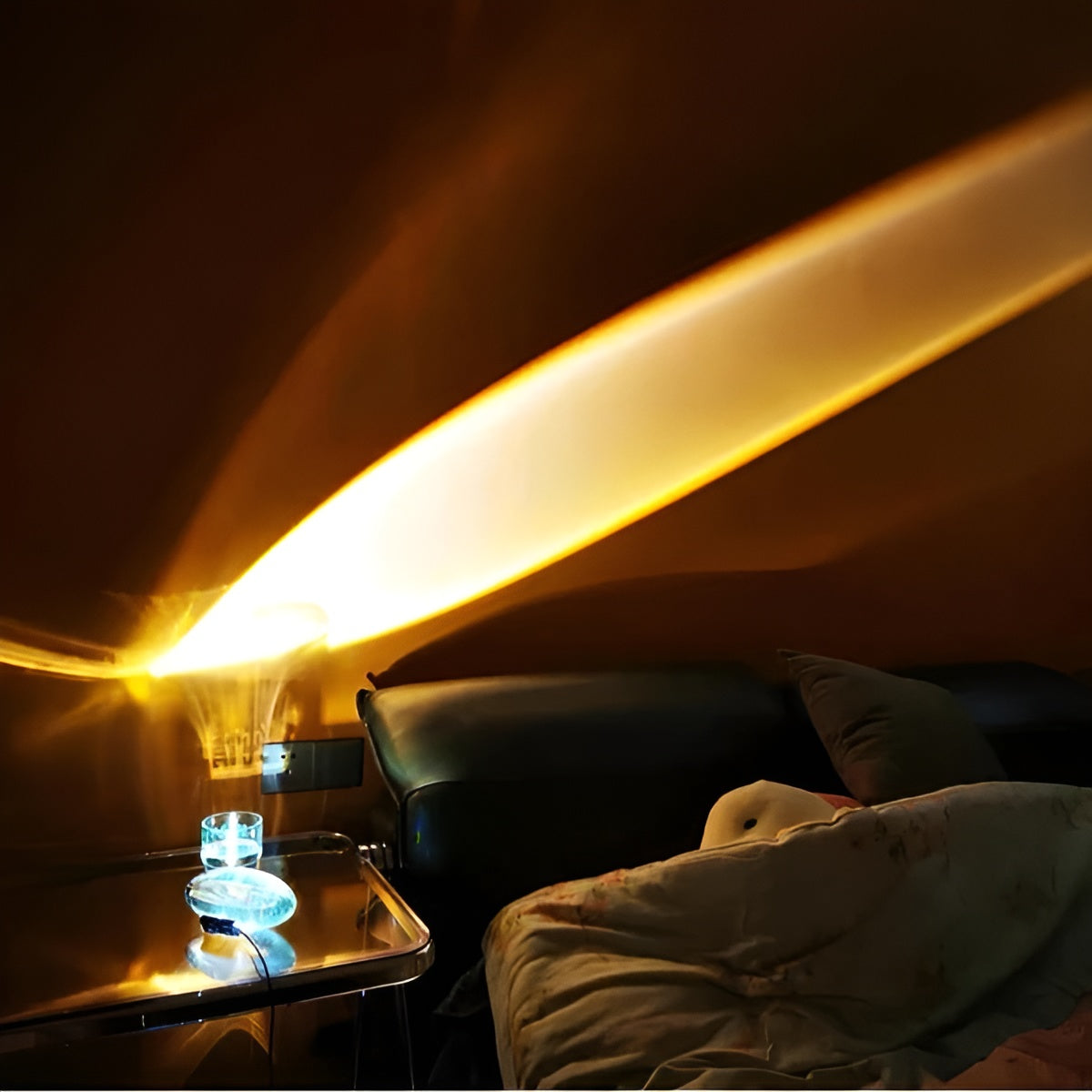 Rechteckige TaBrehne-Lampe – Modernes Design | Warmes Ambientelicht für Wohn- und Schlafzimmer