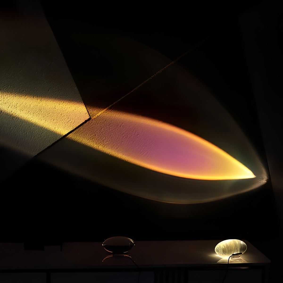 Rechteckige TaBrehne-Lampe – Modernes Design | Warmes Ambientelicht für Wohn- und Schlafzimmer