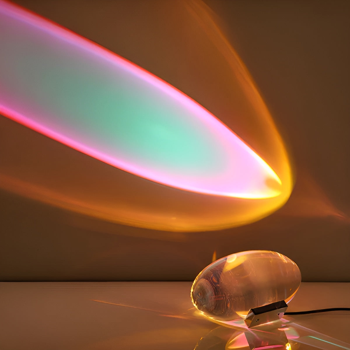 Rechteckige TaBrehne-Lampe – Modernes Design | Warmes Ambientelicht für Wohn- und Schlafzimmer