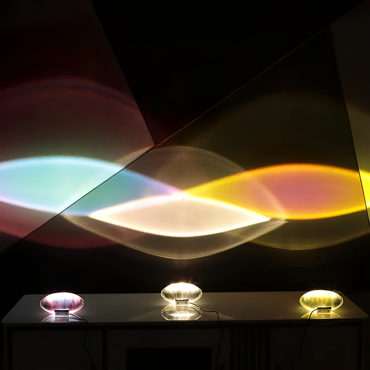 Rechteckige TaBrehne-Lampe – Modernes Design | Warmes Ambientelicht für Wohn- und Schlafzimmer