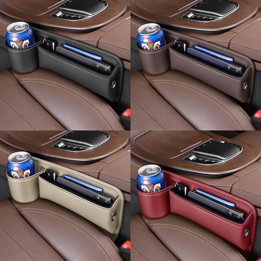 Brehn | Autositz-Spalt-Organizer mit Becherhalter