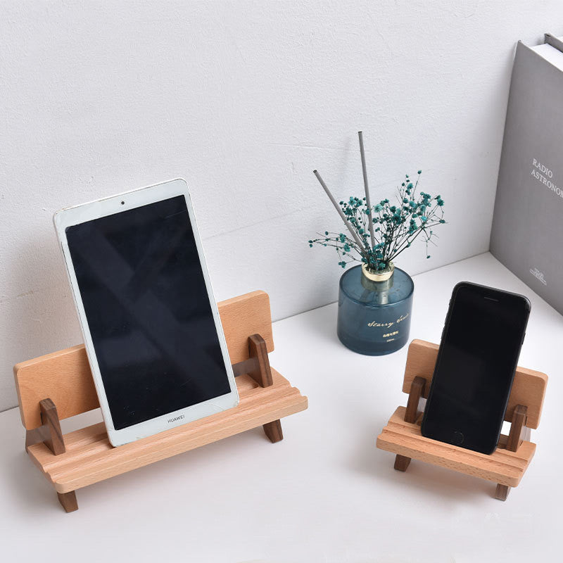 Brehn | Massivholz Verstellbarer Und Wiederaufladbarer Tablet/Telefonhalter