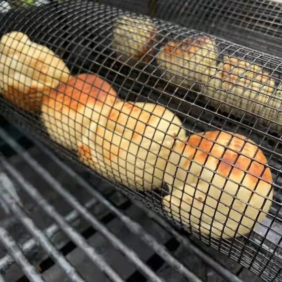Barbecue Edelstahl-Drahtgeflecht-Zylinder | Brehn