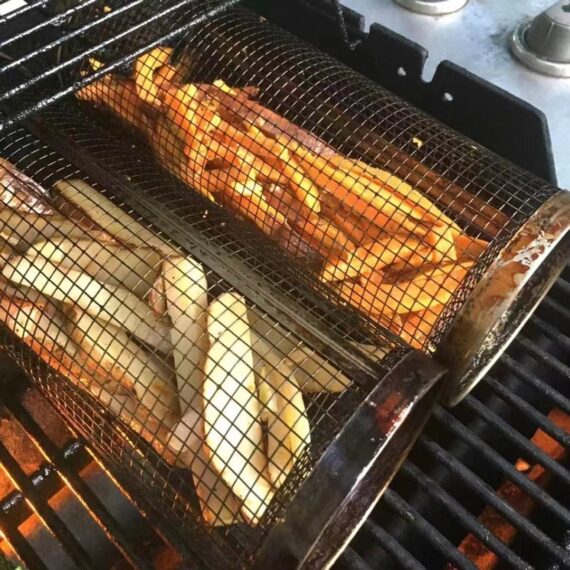 Barbecue Edelstahl-Drahtgeflecht-Zylinder | Brehn