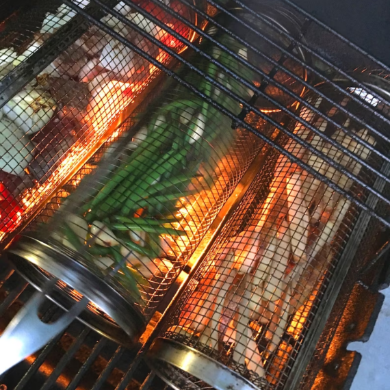 Barbecue Edelstahl-Drahtgeflecht-Zylinder | Brehn