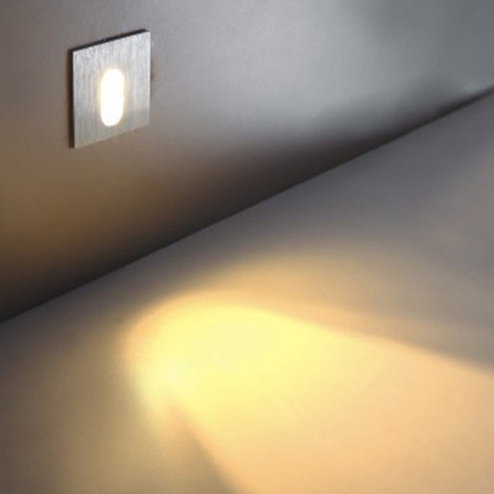 Runde quadratische wasserdichte LED-Wandleuchte aus Aluminium für Flure