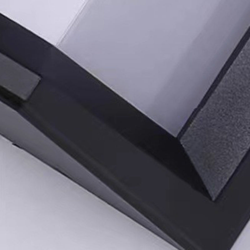 Rechteckige, wasserdichte LED-Wandleuchte aus Aluminium und Acryl für Terrassen
