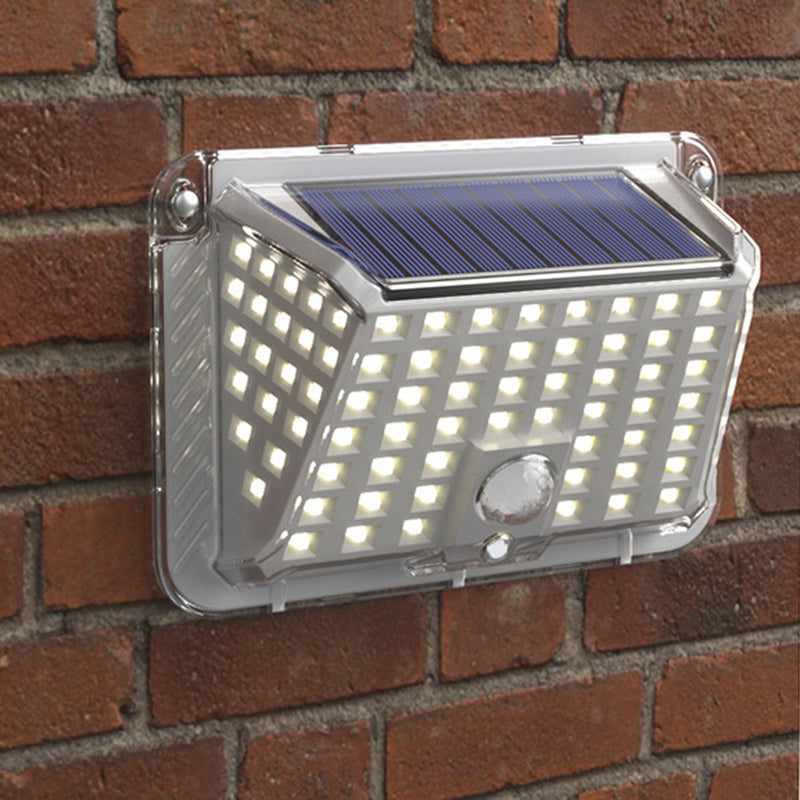 Moderne Einfachheit Solar Wasserdicht Dreieck Silikon ABS PC LED Außen Wand Leuchte Lampe Für Außenpatio | Brehn